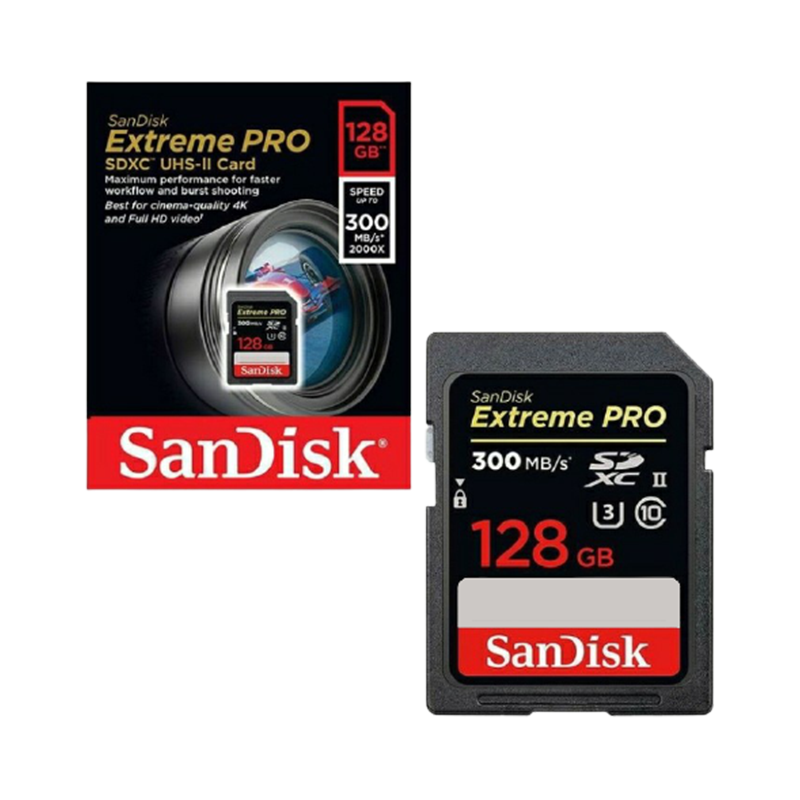 SANDISK Extreme Pro SDXC UHS-II 128GB (300mbps/260) – camera.co.id
