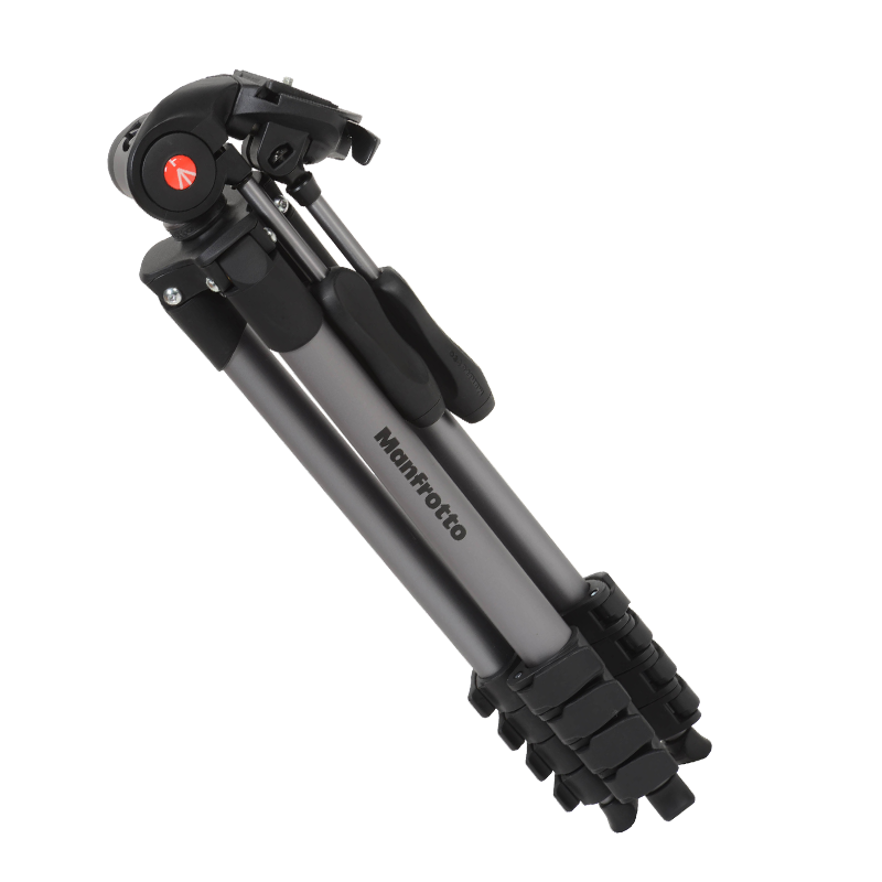 MANFROTTO Compact Advanced aluminium tripod with 3way head (Black) camera.co.id
